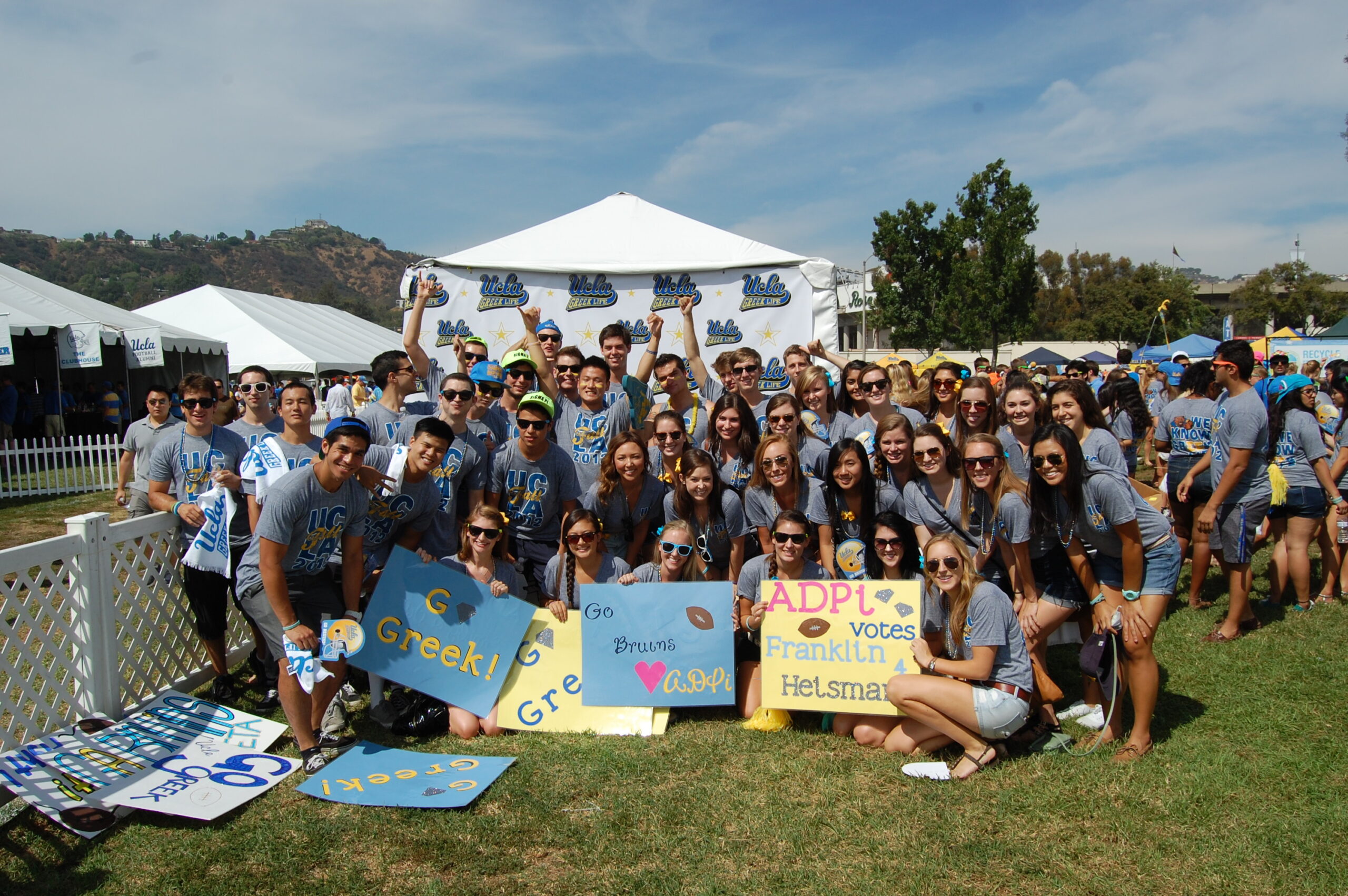 Upsilon & ADPi cheer on Bruins