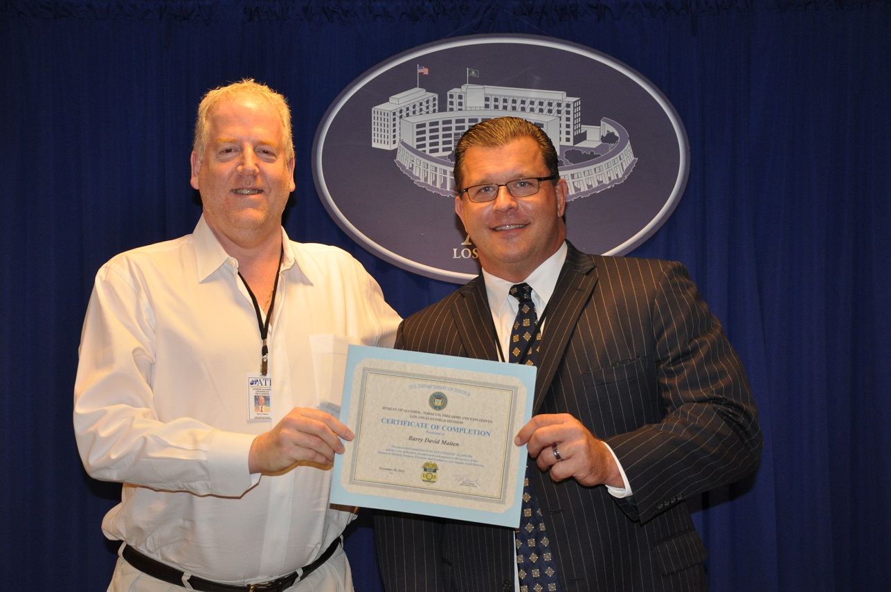 Barry Maiten graduates from ATF Citizens Academy