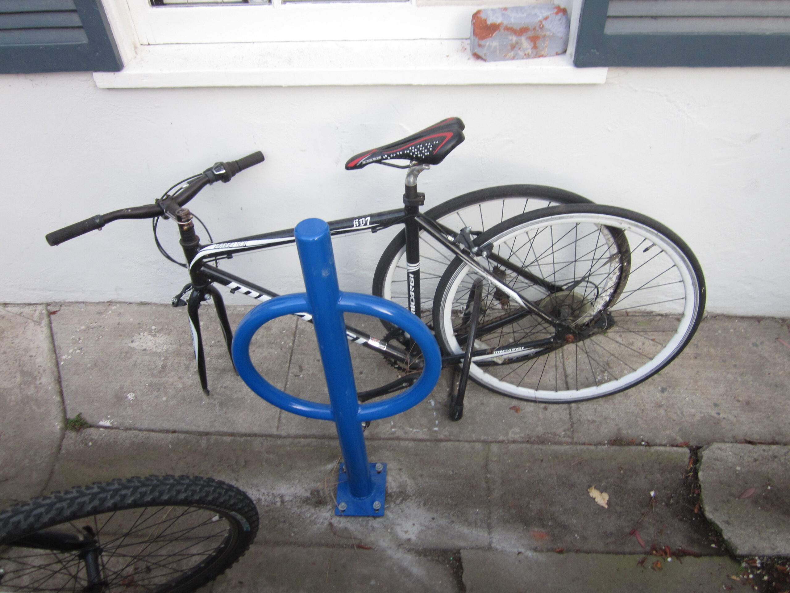 New bike racks at Upsilon Manor