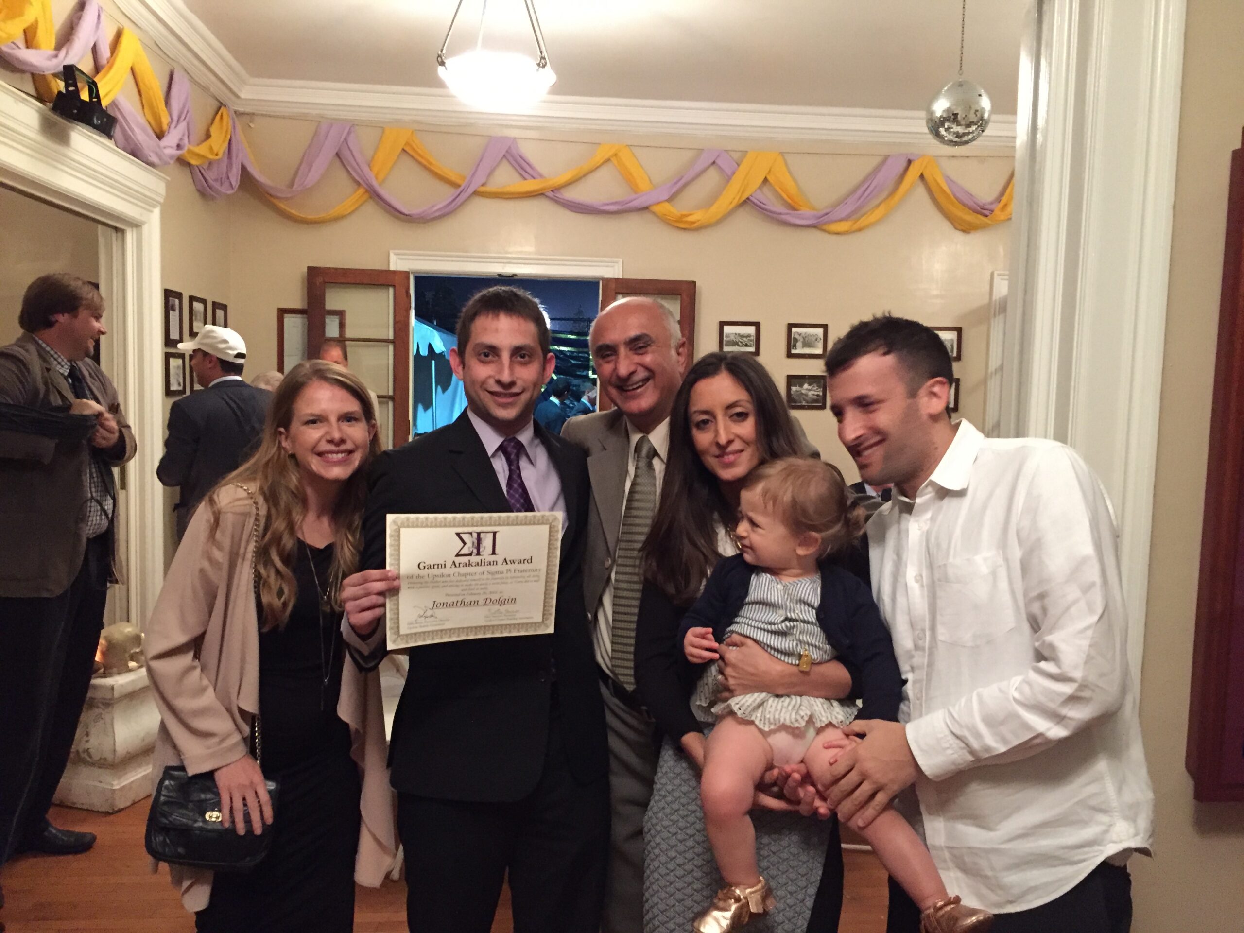 Garni award presented to Jonathan Dolgin