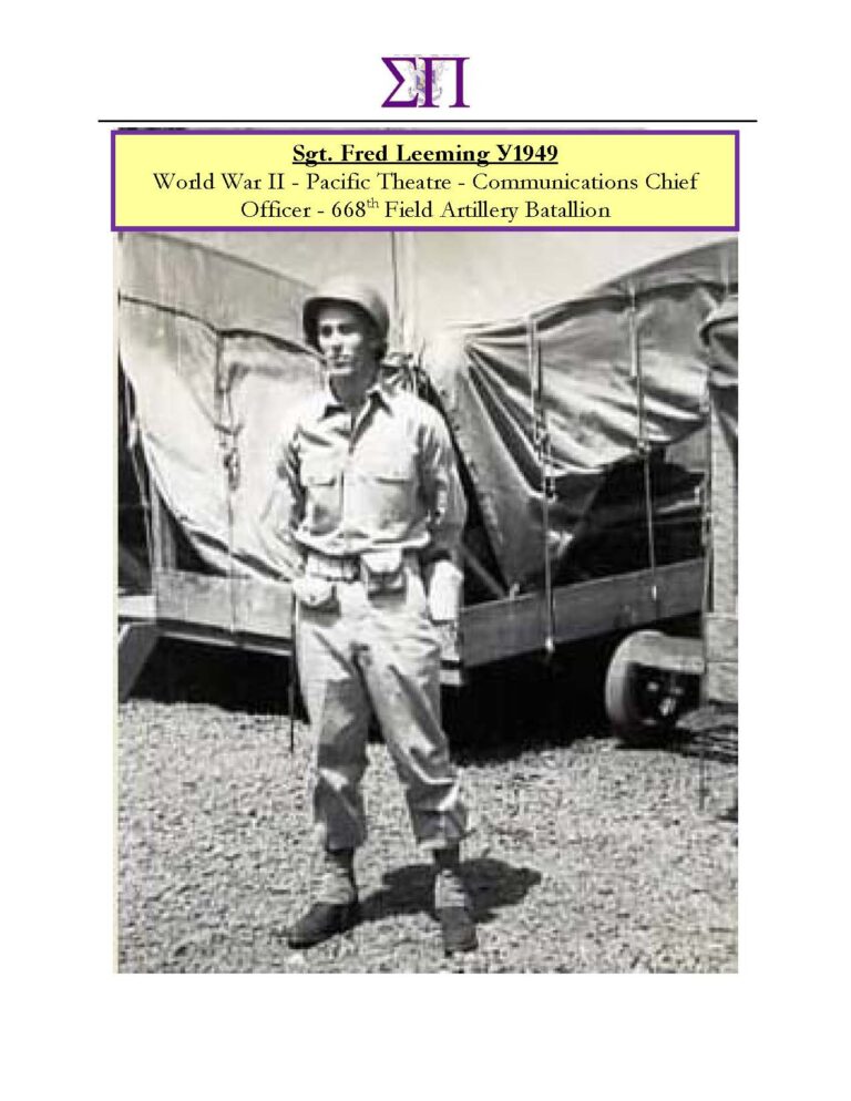 Adytum on High: Sgt. Fred Leeming