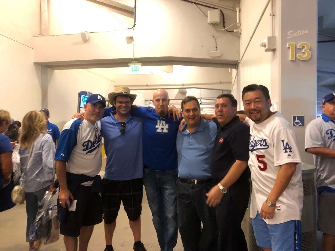 Upsilon brothers attend World Series