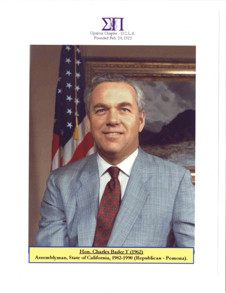 Adytum on High: Hon. Charles Bader (R-Pomona)