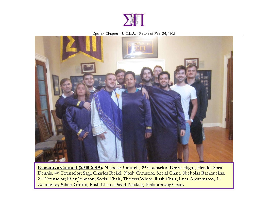 2018-2019 Executive Council