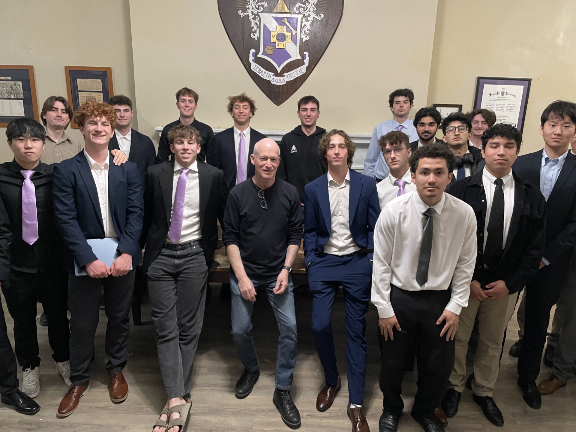 Mark Rosman (Y1975) visits Chapter on Nov. 10