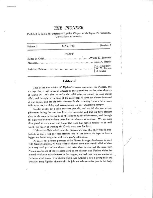 Pioneer 1924 cover