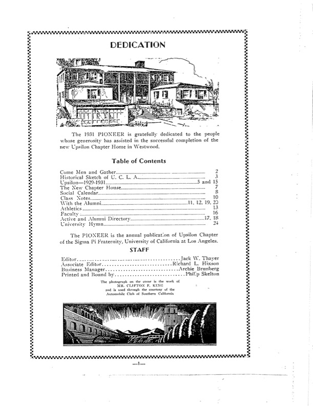 Pioneer 1931 cover