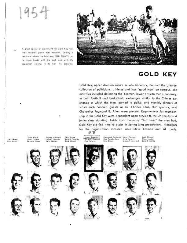 UCLA Yearbook 1954 cover